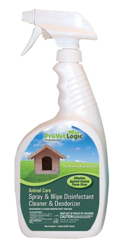 ProVetLogic Professional Animal Care Spray & Wipe Disinfectant Cleaner & Deodorizer