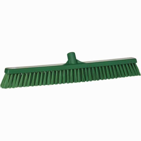 Push Broom Soft Bristle Green 24 inch