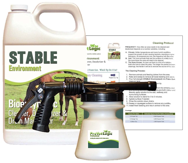 Stable Cleaner, Barn & Coop Cleaner Kit –1 Gallon